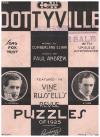 Dottyville (1925) from 'Puzzles of 1925' sheet music
