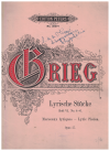 Edvard Grieg Lyrische Stucke Book VI sheet music