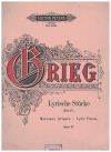 Edvard Grieg piano sheet music