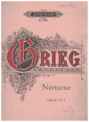 Edvard Grieg piano sheet music