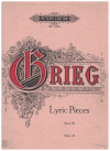 Edvard Grieg piano sheet music