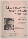 May I Have The Next Romance With You? sheet music