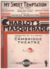 My Sweet Temptation from 'Charlot's Masquerade' (1930) sheet music