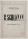 Schumann Phantasie-stucke Op. 12 for pianoforte sheet music