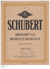 Schubert Impromptus Moments Musicaux