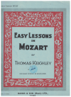 Easy Lessons On Mozart (Easy Lessons In Mozart) by Thomas Keighley Banks' Edition No.137 (1929) used piano book for sale in Australian second hand music shop