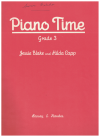 Piano Time Grade 3 by Jessie Blake Hilda Capp (1958) used book for sale in Australian second hand music shop