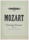 Mozart Konzert in D Major fur Klavier & Orchester K 537 Two Piano Score
