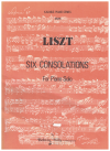 Liszt Six Consolations sheet music