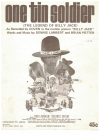 One Tin Soldier (The Legend Of Billy Jack) sheet music