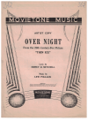 Over Night sheet music