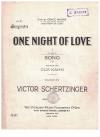 One Night Of Love sheet music