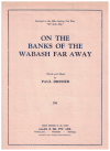 On The Banks Of The Wabash Far Away sheet music