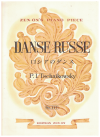 Tschaikowsky Danse Russe Op.40 No.10 sheet music