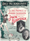 Only Me Knows Why from 'Jack and The Beanstalk' (1925) sheet music