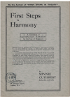 First Steps In Harmony A Catechism Of Elementary Harmony