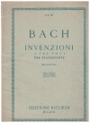 Bach Invenzioni a tre voci per pianoforte sheet music