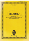 Handel The Musick For The Royal Fireworks study score