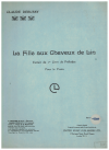 Claude Debussy La Fille aux Cheveux de Lin sheet music