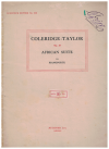 Samuel Coleridge-Taylor African Suite Op.35 sheet music