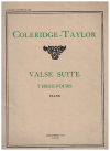 Samuel Coleridge-Taylor Three-Fours Valse Suite Op.71 sheet music