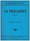 Dmitri Kabalevsky 24 Preludes for Piano Op.38 sheet music