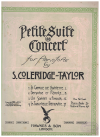 Samuel Coleridge-Taylor Petite Suite de Concert sheet music