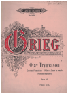 Grieg Prayer and Temple Dance from Olav Trygvason Op.50 sheet music