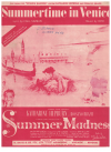 Summertime In Venice 1955 used sheet music