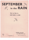 September In The Rain sheet music
