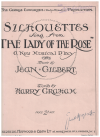 Silhouettes from 'The Lady of The Rose' (1919) sheet music
