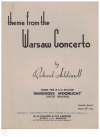 Theme from Warsaw Concerto Addinsell used sheet music