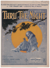Thru' The Night from 'The Cabaret Girl' (1922) sheet music