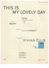 This Is My Lovely Day from 'Bless The Bride' (1947) sheet music