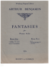 Fantasies For Piano Solo by Arthur Benjamin Book 1 (A Cloudlet Like A Swan It Sailed A Song With A Sad Ending Soldiers In The Distance) Winthrop Rogers Edition 
used piano book for sale in Australian second hand music shop