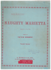 Naughty Marietta Vocal Score Amateur Operatic Version (1959) by Rida Johnson Young Phil Park Victor Herbert used vocal score for sale in Australian second hand music shop