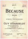 Because (in C) (1902) sheet music