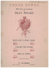 Bend Low, O Dusky Night (1916) sheet music