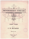 Bendemeer's Stream 1934 sheet music