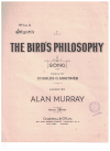 The Bird's Philosophy (in A) (1938) sheet music