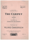 The Carpet (1925) sheet music