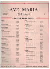 Schubert Ave Maria sheet music