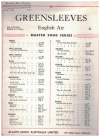 Greensleeves 1956 sheet music