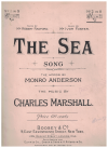 The Sea 1910 sheet music