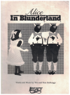 Alice In Blunderland piano songbook (1983) by Tim DeFrange Tom DeFrange used piano song book for sale in Australian second hand music shop