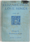 Elizabethan Love Songs First Set High Voice