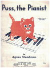 Puss, The Pianist for easy piano sheet music