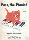 Puss, The Pianist for easy piano used sheet music