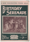 Birthday Serenade Piano Solo by Paul Linke sheet music
