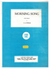 Morning Song for easy piano sheet music